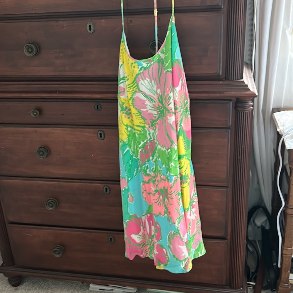 Lilly Pulitzer silk slip dress